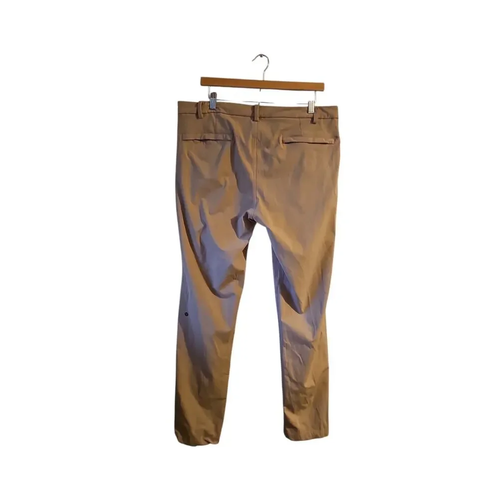 Lululemon ABC Slim-Fit Trouser 38 x 34 Oakwood tan $128 MP13